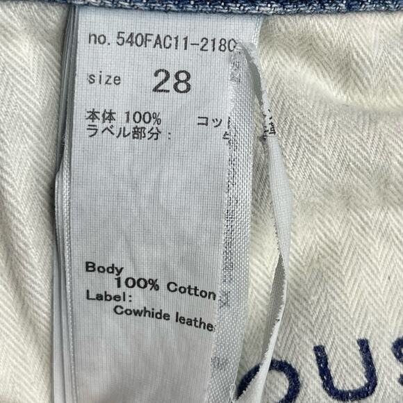 Moussy Vintage Womens Guilford Straight Leg Distressed Jeans size 28 Medium Blue - Picture 9 of 14